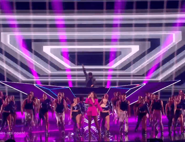 Afrojack and Glennis Grace at Eurovision 2021